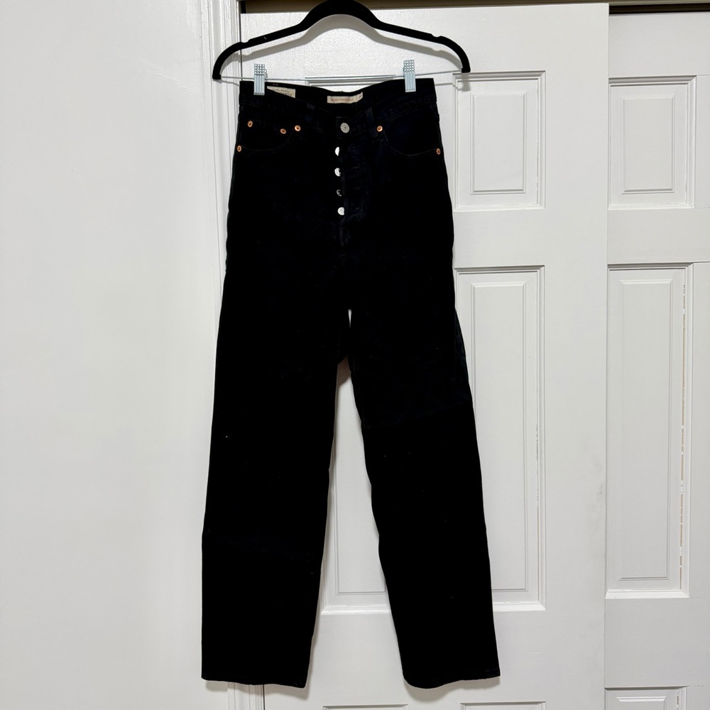 Levi’s Ribcage Straight Black Jeans